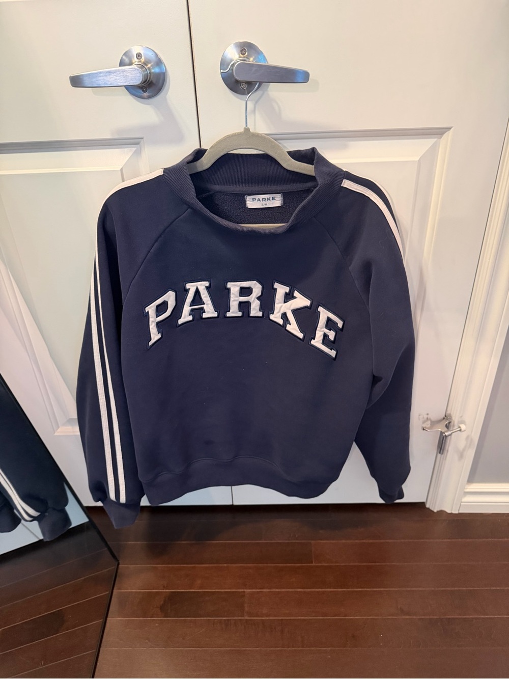 Parke Navy Cowl-Neck Pullover Sweater